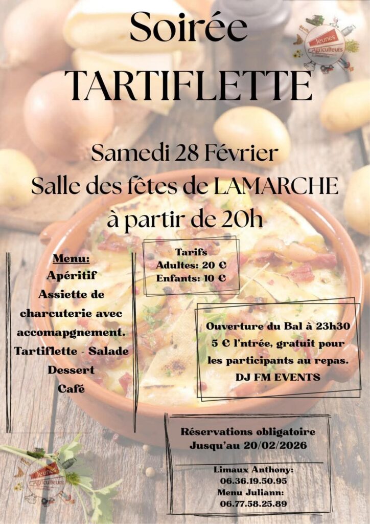 Soirée tartiflette