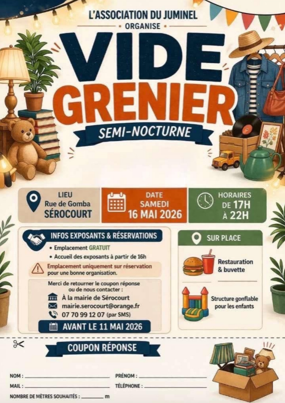 Vide grenier semi-nocturne