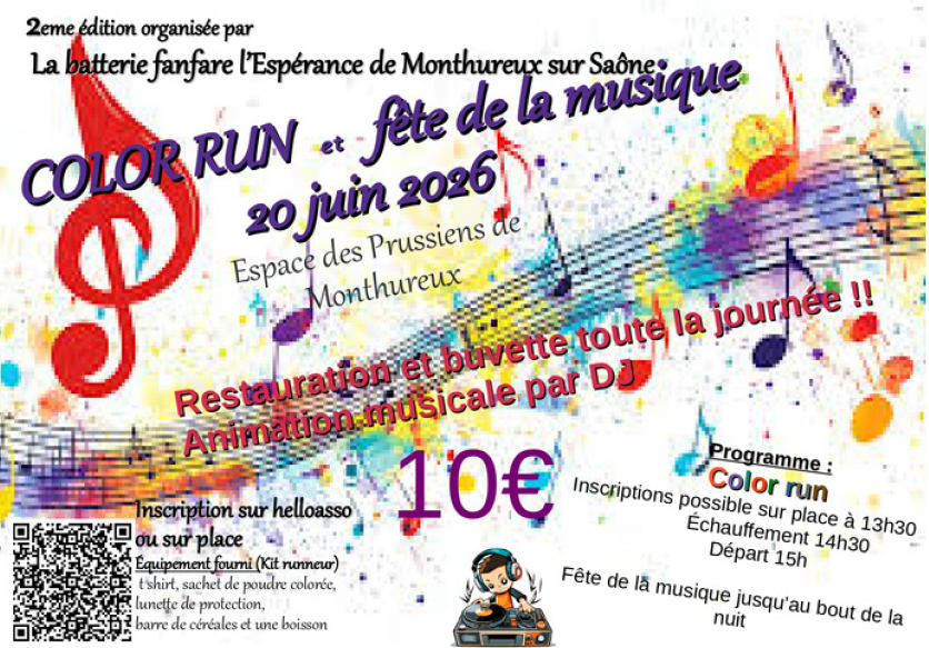 Color Run et Fête de la musique