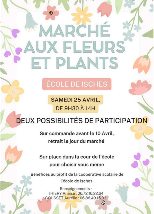 Marché aux fleurs et plants