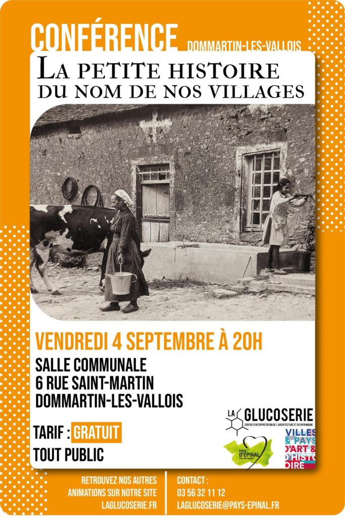 Conférence : La petite histoire du nom de nos villages