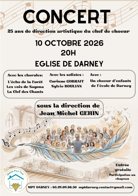 Concert à l&rsquo;Église de Darney
